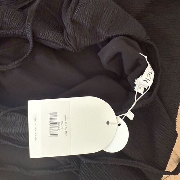 $318 Revolve x Rumer Willow Cut Out Maxi Dress black Size XS m3 - Picture 6 of 8